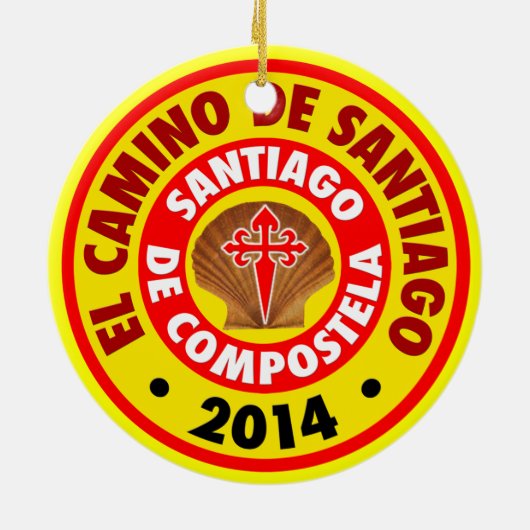El Camino Deサンティアゴ2014年 セラミックオーナメント (裏面)