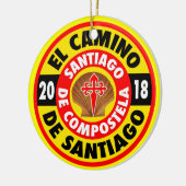El Camino Deサンティアゴ2018年 セラミックオーナメント (左)