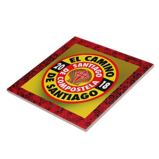 El Camino deサンティアゴ2018年 タイル (側面)