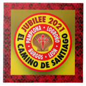 El Camino deサンティアゴ2021年 タイル (正面)
