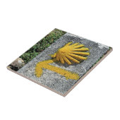 El Camino deサンティアゴ・デ・コンポステーラ、スペインの貝 タイル (側面)