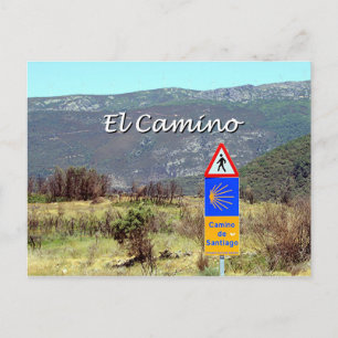 El Camino de Santiagoサイン（キャプション） ポストカード
