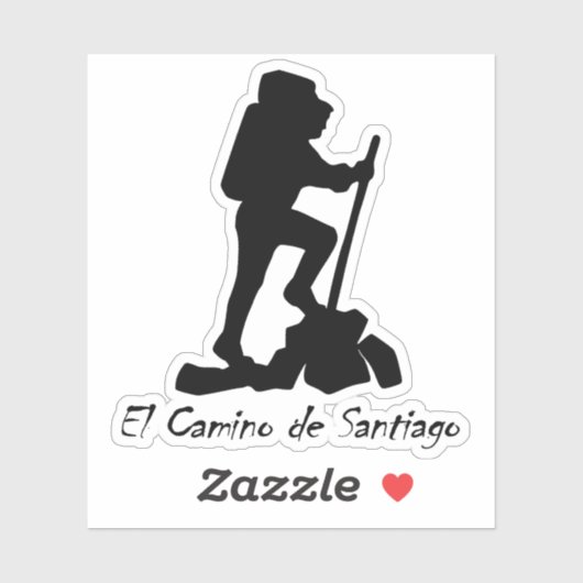 El Camino de Santiago – バケットリストハイキング シール (シート)