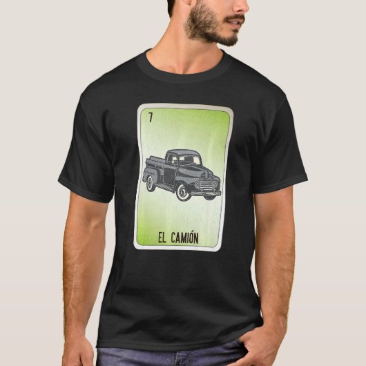 El Camion Mexican Slang Lottery Bingo Cards Tシャツ (正面)