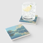 El Capitanおよび3人の兄弟の反射 ストーンコースター (横)