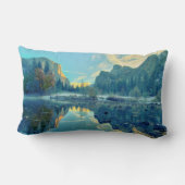 El Capitanおよび3人の兄弟の反射 ランバークッション (裏面)