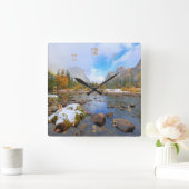 El Capitanおよび3人の兄弟 スクエア壁時計 (ホーム)