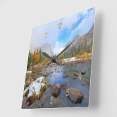 El Capitanおよび3人の兄弟 スクエア壁時計 (傾斜)