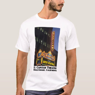 El Capitanの劇場の白のTシャツ Tシャツ