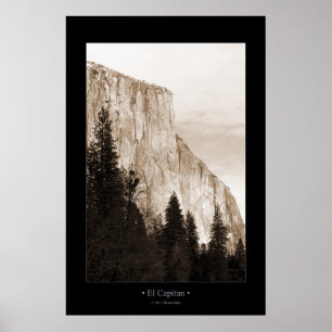 El Capitan (ある調子を与えられるセピア色) ポスター