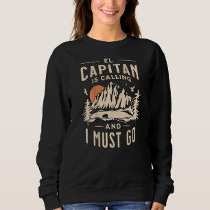 El Capitan Art On BackはCalifornia Sierrと呼ばれている スウェットシャツ