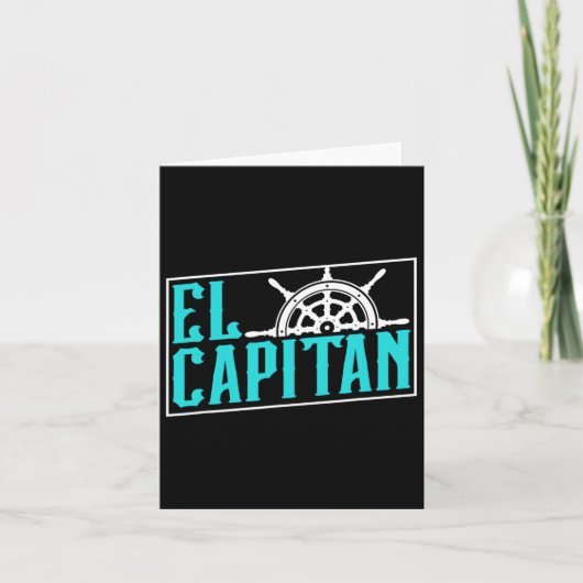 El Capitan Ship Boat Owner Skipper Lover Captain  カード (正面)