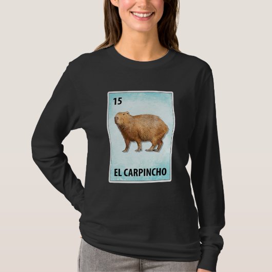 El Carpincho Mexican Capybaraカード1 Tシャツ (正面)