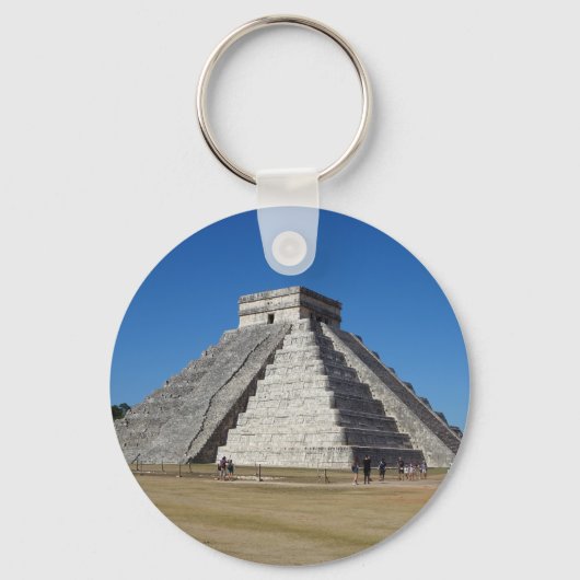 El Castillo – チチェンItza，メキシコ#4 Keychain キーホルダー (正面)