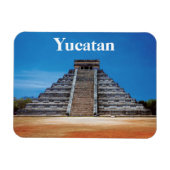 El Castillo Chichen Itza Flexible Photo Magnet マグネット (横)