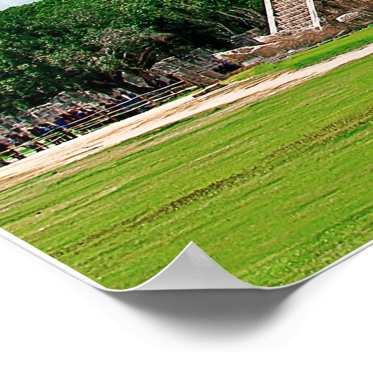 El Castillo in Chichen-Itza ポスター (角)