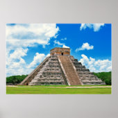 El Castillo in Chichen-Itza ポスター (正面)