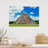 El Castillo in Chichen-Itza ポスター (キッチン)