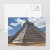 El Castilo – チチェンItza，メキシコ#3はがき ポストカード (正面/裏面)