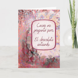 El Chocolate Entiende – Pensando en Ti – Spanish  カード