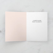 El Chocolate Entiende – Pensando en Ti – Spanish  カード (内部)