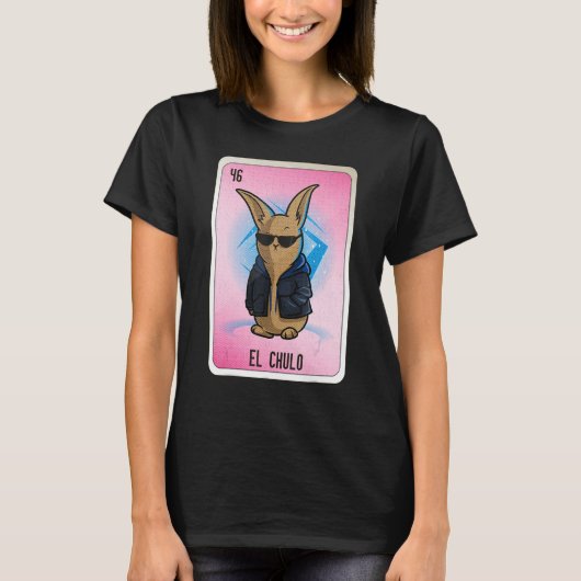El Chulo Mexican Slang Lottery Bingo Cards Tシャツ (正面)