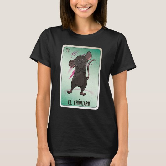 El Chuntaro Mexican Slang Lottery Bingo Cards Tシャツ (正面)