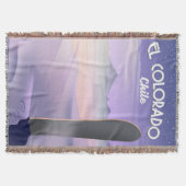 El Colorado Chile Snowboarding旅行ポスター スローブランケット (正面)