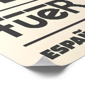 El Cotillo Surf Poster Travel Art with Wave ポスター (角)