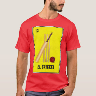 El Cricket Mexican Loteria Bingoカード Tシャツ