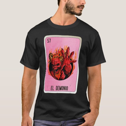 El Demonio Mexican Slang Lottery Bingo Cards Tシャツ (正面)