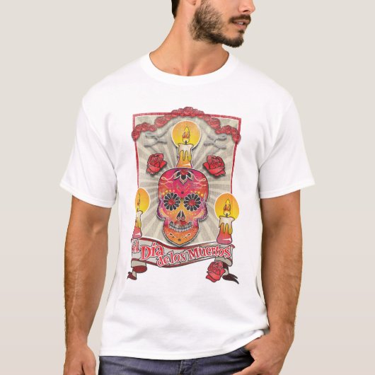 El Dia De Los Muertos -死者の日 Tシャツ (正面)