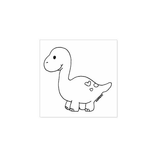 El dinosaurio Dino ラバースタンプ (インプリント)