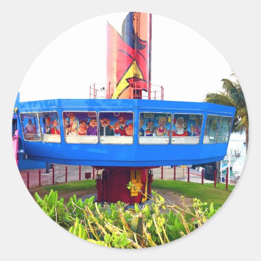 El Embarcadero Tower, Cancun Stickers ラウンドシール (正面)