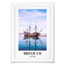 El Galeon, Brixham Marina, English Riviera, Devon フォトプリント