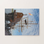 El Galeón Tall Ship Moored in Savannah GA ジグソーパズル (横)