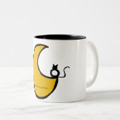 El gato y la luna ツートーンマグカップ (正面右)