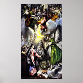 El Greco Annunciation Virgin Mary Poster ポスター (正面)