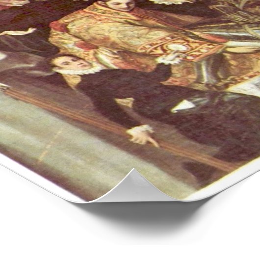 El Greco - Burial of Count Orgaz ポスター (角)