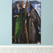 El Greco Christian Jesus Crucifix Painting Print キャンバスプリント (インサイチュ (ウッドフロア))