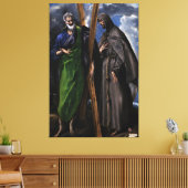 El Greco Christian Jesus Crucifix Painting Print キャンバスプリント (インサイチュ (リビング))