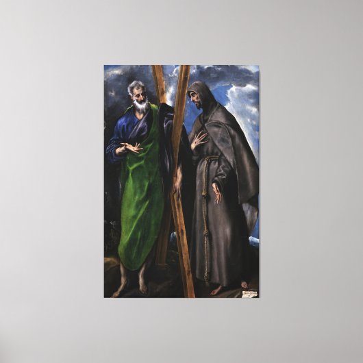 El Greco Christian Jesus Crucifix Painting Print キャンバスプリント (正面)
