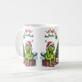 El Grinch en Navidad コーヒーマグカップ (正面左)