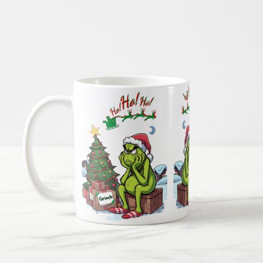 El Grinch en Navidad コーヒーマグカップ (左)