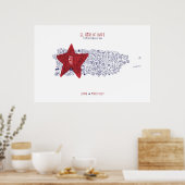 El Grito de Lares, Puerto Rico, We Love You ポスター (キッチン)