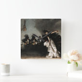 El Jaleo、1882年、John Singer Sargent著 スクエア壁時計 (ホーム)