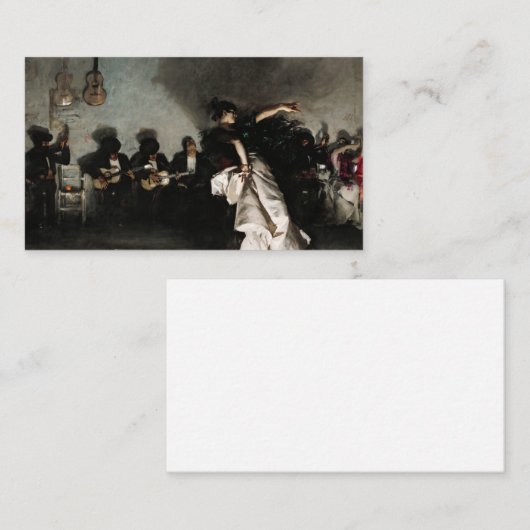 El Jaleo, 1882 by John Singer Sargent 名刺 (正面/裏面)