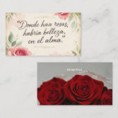 El jardín del alma enamorada   名刺 (正面/裏面)