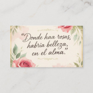 El jardín del alma enamorada   名刺
