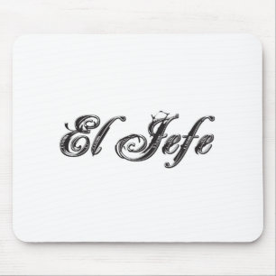 El JefeのロゴのEstiloのスタイル マウスパッド
